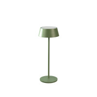 Menton USB-LED-Tischleuchte grün/grau 5