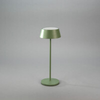 Menton USB-LED-Tischleuchte grün/grau 7