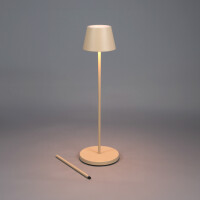 Pomezia Medium USB-LED-Stehleuchte sand 4