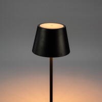Pomezia Medium USB-LED-Stehleuchte schwarz 4