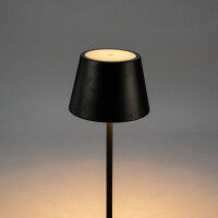 Pomezia Medium USB-LED-Stehleuchte schwarz 5