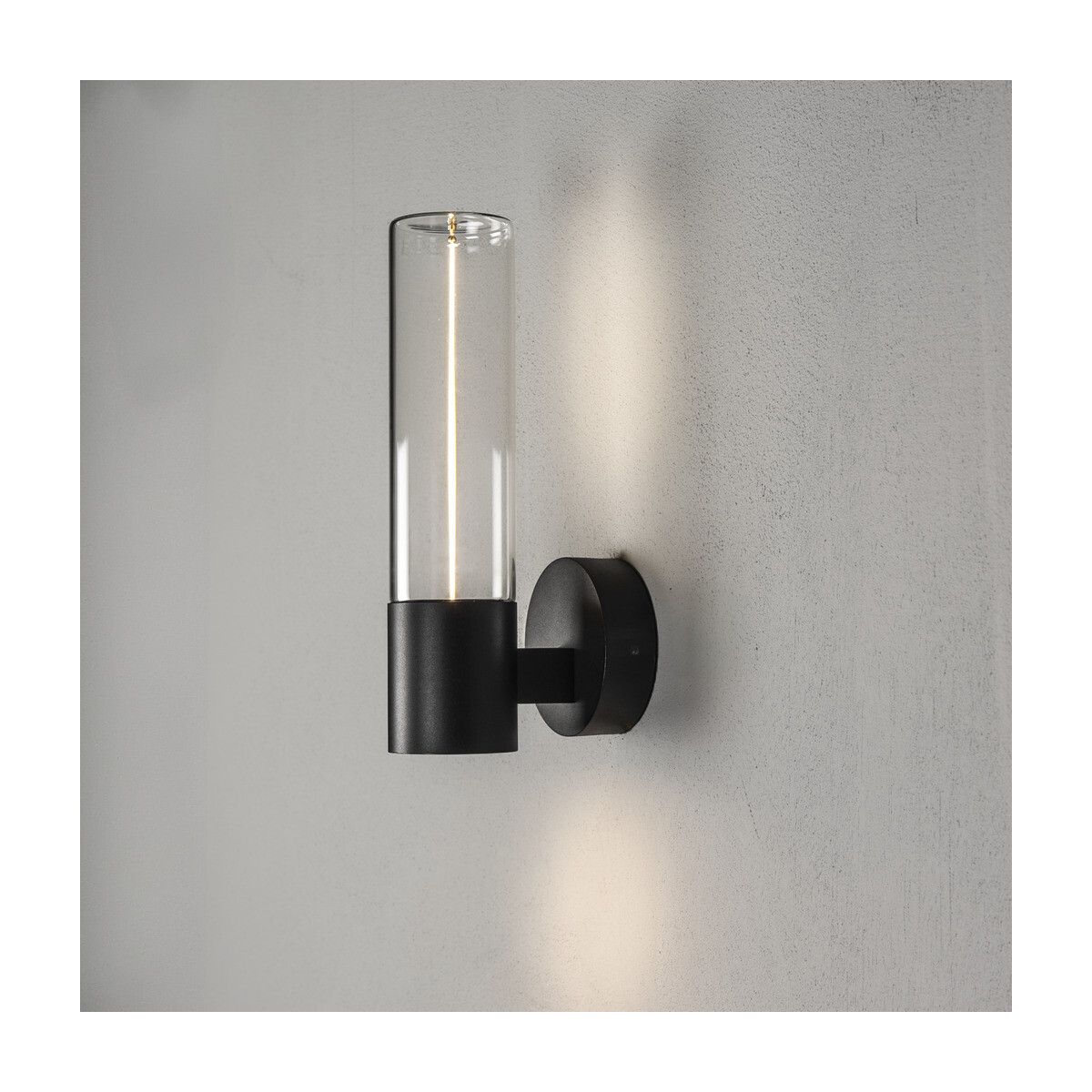 Edison LED Wandleuchte gross schwarz