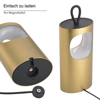 Sigor Akku-Tischleuchte Lunari Goldfarben 6
