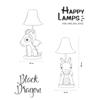 Happy Lamps HL10022 Black Dragon der Drache 3
