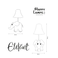 Happy Lamps Elefant von der "Sendung mit der Maus"