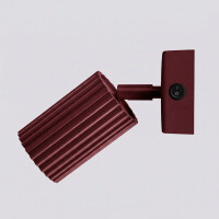 Sollux SL.1920 Wandleuchte KARBON burgund mit einem Schalter