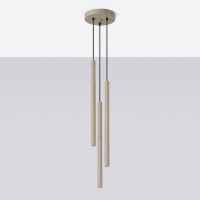 Sollux SL.2119 Pendelleuchte PASTELO 3P taupe 3