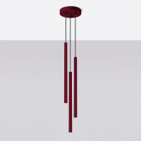 Sollux SL.2123 Pendelleuchte PASTELO 3P burgund 3