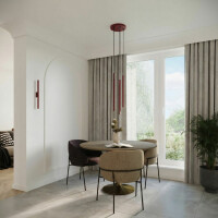 Sollux SL.2123 Pendelleuchte PASTELO 3P burgund 8
