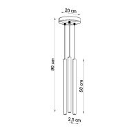 Sollux SL.2147 Pendelleuchte PASTELO 3P braun 5