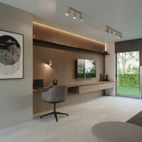 Sollux SL.2157 Deckenleuchte RING 4L taupe 8