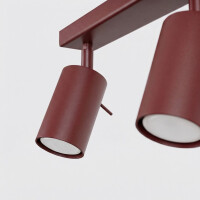 Sollux SL.2160 Deckenleuchte RING 2 burgund 7