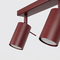 Sollux SL.2163 Deckenleuchte RING 4L burgund 7