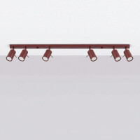 Sollux SL.2164 Deckenleuchte RING 6L burgund 3