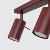 Sollux SL.2164 Deckenleuchte RING 6L burgund 7