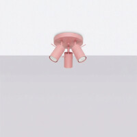 Sollux SL.2174 Deckenleuchte RING 3P rosa 3