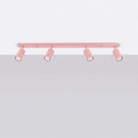Sollux SL.2175 Deckenleuchte RING 4L rosa 3