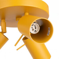 Sollux SL.2186 Deckenleuchte RING 3P gelb 5