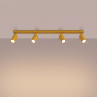 Sollux SL.2187 Deckenleuchte RING 4L gelb