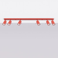 Sollux SL.2194 Deckenleuchte RING 6L rot 3