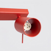 Sollux SL.2194 Deckenleuchte RING 6L rot 5