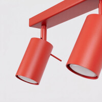 Sollux SL.2194 Deckenleuchte RING 6L rot 7