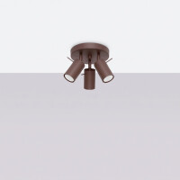 Sollux SL.2198 Deckenleuchte RING 3P braun 3