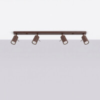 Sollux SL.2199 Deckenleuchte RING 4L braun 3