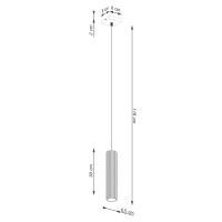 Sollux SL.2311 Pendelleuchte KARBON 1 ultramarin 8