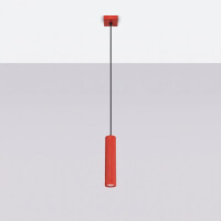 Sollux SL.2335 Pendelleuchte KARBON 1 rot 3