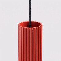 Sollux SL.2335 Pendelleuchte KARBON 1 rot 6