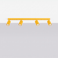 Sollux SL.2361 Deckenleuchte KARBON 4L gelb 3