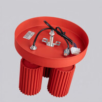 Sollux SL.2367 Deckenleuchte KARBON 3P rot 4