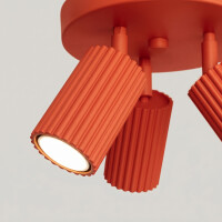 Sollux SL.2367 Deckenleuchte KARBON 3P rot 5