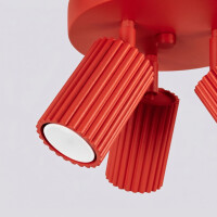 Sollux SL.2367 Deckenleuchte KARBON 3P rot 6