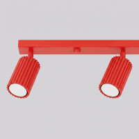 Sollux SL.2368 Deckenleuchte KARBON 4L rot 5