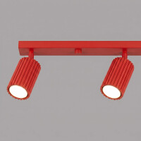 Sollux SL.2368 Deckenleuchte KARBON 4L rot 6