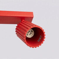 Sollux SL.2368 Deckenleuchte KARBON 4L rot 7
