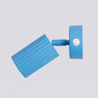 Sollux SL.2377 Wandleuchte KARBON himmelblau mit einem Schal