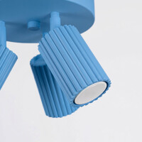 Sollux SL.2381 Deckenleuchte KARBON 3P himmelblau 5