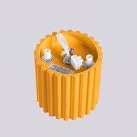 Sollux SL.2413 Deckenleuchte AURA 1 gelb GU10 6