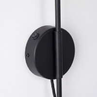 Sollux SL.2492 Wandleuchte NOX 1 schwarz mit einem Schalter 