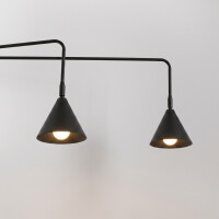 Sollux SL.2507 Wandleuchte NOX 2 schwarz mit einem Schalter 
