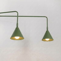 Sollux SL.2510 Wandleuchte NOX 2 olivgrün mit einem Sch