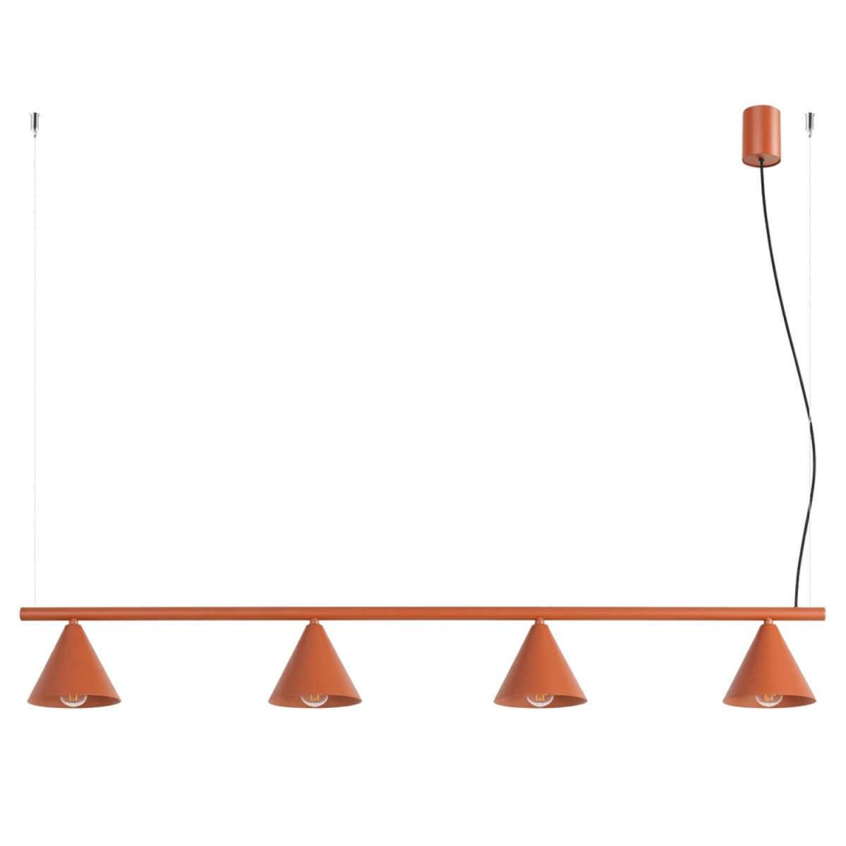 Sollux SL.2556 Kronleuchter NOX 4L rote ocker