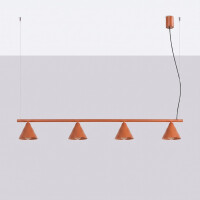 Sollux SL.2556 Kronleuchter NOX 4L rote ocker 3