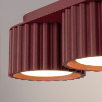 Sollux SL.2636 Deckenleuchte AURA 3 burgund Gx53 4