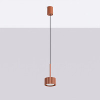 Sollux SL.2680 Pendelleuchte AURA 1 rote ocker Gx53 3