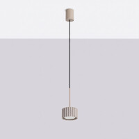 Sollux SL.2683 Pendelleuchte AURA 1 taupe Gx53 3