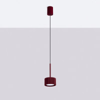 Sollux SL.2684 Pendelleuchte AURA 1 burgund Gx53 3
